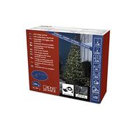 Konstsmide 3956 - 207 Micro LED compacto Sistema Base de juego: Transformador, luz cadena y distribuidor para hasta 4 cadenas/para exterior (IP44)/31 V electrónico Transformador EXTERIOR 100 diodos de blanco frío/Negro Soft Cable