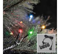 Konstsmide 3956 - 507 Micro LED compacto Sistema Base de juego: Transformador, luz cadena y distribuidor para hasta 4 cadenas/para exterior (IP44)/31 V electrónico Transformador EXTERIOR/100 diodos/Negro Soft Cable