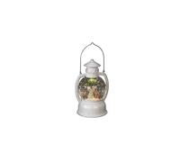 Konstsmide 4299-200 - Farolillo de Bola LED (5 Horas, Temporizador de 5 Horas, 1 diodo Blanco cálido, Funciona con Pilas y USB, para Interior, 0,1 W, 3 Pilas AA de 1,5 V no Incluidas), Color Blanco