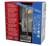 Konstsmide 4585 - 117 LED Luz Cadena, plástico, color negro