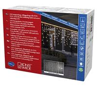 Konstsmide 4721 - 112 máxima de cortina de luces LED compacto Ampliación de sistema:/para exteriores (IP67)/VDE/100 diodos de blanco cálido blanca Soft Cable