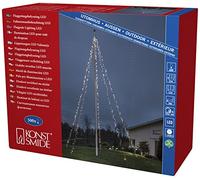 Konstsmide 4780 - 117 LED Luz Cadena, plástico, color negro