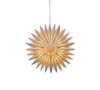Konstsmide 5928-200 - Estrella de papel (incluye cable de conexión con interruptor de encendido/apagado, sin bombilla, casquillo E14, 230 V, para interiores, cable blanco), diseño de flores
