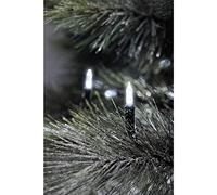 Konstsmide 6004-200 - Guirnalda pequeña para árbol de Navidad (40 diodos de Blanco frío, Transformador Exterior de 24 V, Cable Verde), diseño Retro