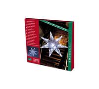 Konstsmide 6110-003 - Estrella acrílica LED (44 cm, 32 diodos de blanco, transformador interior 24 V, 1,92 W, cable transparente)