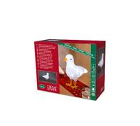 Konstsmide 6179-203 - Pájaro de acrílico con led (26 x 9 x 21 cm, 12 diodos de blanco frío, funciona con 3 pilas AA de 1,5 V)
