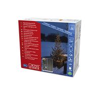 Konstsmide, 6329-800 - Árbol de navidad LED con anillo de diámetro de 17 mm, con globos, 8 filamentos de 70 diodos premontados, 560 diodos ámbar, transformador exterior de 24 V, cable negro