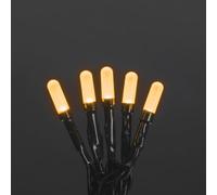 Konstsmide 6347-820 - Guirnalda de luces led (50 diodos de color ámbar, 30 V, para interior, 3 W, cable verde)