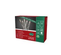 Konstsmide 6354 - 123 Micro guirnalda luminosa LED para interior (IP20)/VDE/24 V transformador interior/100 diodos de luz blanca cálida, cable transparente)