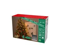 Konstsmide 6365 - 810 Led Mantel Algodón Con Anillo, 8 Cuerdas À 30 Diodos, Con Efecto Glimmer/Para Interior (Ip20)/240 Diodos De Color Ámbar (120 Glimmend)/24 V, Transformador Interior