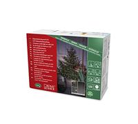Konstsmide 6369-820 - Árbol de Navidad con luz led (11 cm de diámetro, 5 cuerdas con 50 diodos de 50 diodos premontados, 250 diodos de color ámbar, transformador interior de 30 V, cable verde)