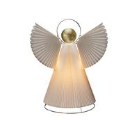 Konstsmide Ángel de papel grande, incluye cable de conexión con interruptor de encendido/apagado, sin bombilla, soporte de lámpara E14, 230 V, cable blanco - 1810-202