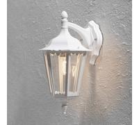 Konstsmide Aplique de exterior Firenze, blanco, portalámpara inferior, 48 cm