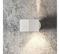 Konstsmide Aplique de exterior Modena Square, angular, blanco