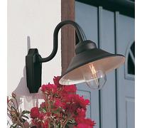 Konstsmide Aplique de exterior Vega, anchura 29,5 cm, negro