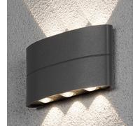 Konstsmide Aplique LED de exterior, antracita, 6 luces EC:EPREL:728528