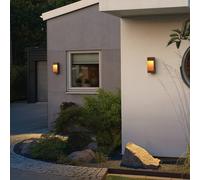 Konstsmide Aplique LED para exterior Rho, color óxido, altura 28 cm, metal, IP54 EC:EPREL:2236528