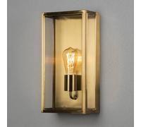 Konstsmide Aplique para exterior Carpi, latón, ancho 20,5cm