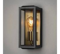 Konstsmide Aplique para exterior Carpi, negro, ancho 12,5 cm