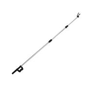 Konstsmide Barra telescópica EasyFix para Cadenas de Luces, extensión Continua hasta 3,50 m, no Incluye Guirnalda de, Negro/Plateado