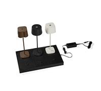 Konstsmide Base de carga para lámparas de mesa USB, incluye transformador, color negro, 47 cm (L)/29 cm (An)/4 cm (H)