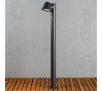 Konstsmide Bolardo luminoso Trieste de aluminio, antracita True