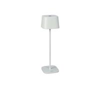 Konstsmide Capri 7814-250 - Lámpara de mesa para interior y exterior, USB, batería recargable, color blanco