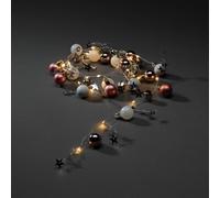 Konstsmide Christmas Cadena de luces LED, cuentas de colores, bolas y estrellas