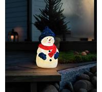 Konstsmide Christmas Figura LED muñeco de nieve, blanco cálido, IP44