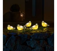 Konstsmide Christmas Figuras de Vögel iluminadas con LED para exteriores, SET DE 5 EC:EPREL:746097