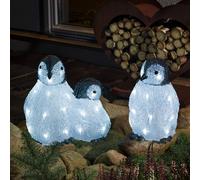 Konstsmide Christmas LED figuras iluminadas acrílico Pinguinfamilie 3 piezas EC:EPREL:745834