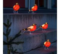 Konstsmide Christmas Rotkehlchen - LED figuras luminosas acrílico 5 piezas EC:EPREL:745828