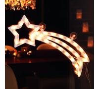 Konstsmide Christmas Silueta ventana Cometa LED, interior blanco cálido EC:EPREL:738559