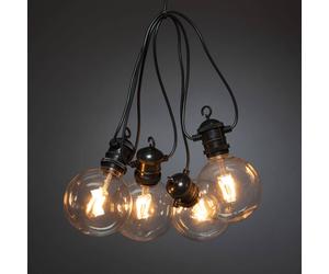 Konstsmide Christmas sistema de 24V cadena de jardín de cerveza Globe extensión 10 luces. EC:EPREL:848820