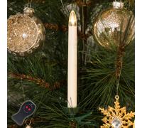 Konstsmide Christmas Velas LED navideñas inalámb. 16cm, blancas 10 uds.