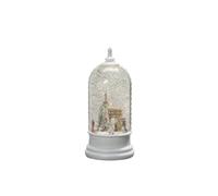 Konstsmide Decoración de Navidad LED Globo de Nieve Escena de Londres y función giratoria hitos/Interior, Temporizador de 5 Horas/Funciona con Pilas: 3 x C 1,5 V (sin incluir)/Linterna de Navidad 1