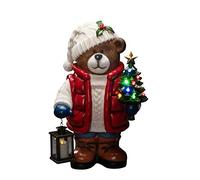 Konstsmide Diodos Multicolor con Luces de Navidad, con diseño de Oso de Peluche, Funciona con Pilas, Escena navideña, Colorido, Outdoor/Indoor 65.5cm