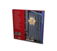 Konstsmide Estrella de metal LED, color latón, 90 diodos ámbar, 3 V, exterior (IP44), cable transparente - 1795-803