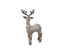 Konstsmide Figura LED de Navidad para Exteriores, diseño de Reno, Luces de Navidad al Aire Libre (IP44) o Uso en Interiores/Funciona con Pilas: 4 Pilas AA de 1,5 V (exc.) / Temporizador de 6 Horas /