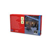 Konstsmide Guirnalda de luces led para árbol de Navidad, 25 diodos de color ámbar brillante, 4,5 V, exterior (IP44), cable verde - 1150-020