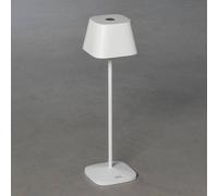 Konstsmide Lámpara de mesa LED Capri para exterior, blanco