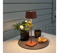 Konstsmide Lámpara de mesa LED Capri para exterior terracotta