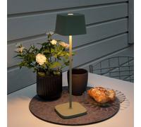 Konstsmide Lámpara de mesa LED Capri para exterior verde-gris