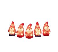 Konstsmide LED 6240-103 - Juego de 5 Luces LED (acrílico, 40 diodos de luz Blanca cálida, 24 V, IP44), Cable Blanco