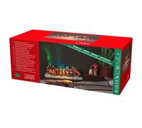 Konstsmide Lights Train Christmas Scene/Nineteen LEDs/Transformer Operation or Battery (Excl.) / Optional Eight Song Music Function / 48 cm de ancho 15,5 cm alto, polyresin, multi