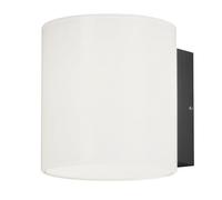Konstsmide Luces al aire libre/Foggia arriba abajo moderna luz de pared al aire libre/alta potencia LED 10 vatios lámpara de pared/lente de vidrio esmerilado ópalo/aluminio/IP54/luz exterior antracita