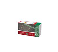 Konstsmide Luces de Navidad LED para interiores con alambre desnudo/cadena de luz de alambre de pin/uso interior (IP20)/100 diodos blancos ámbar/transformador interior de 3 V/cadena de luces de alambre de cobre