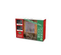 Konstsmide Luces navideñas/cortina de luz LED/interior (IP44) / 120 diodos blancos ámbar/cable transparente