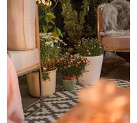 Konstsmide Maceta LED Assisi iluminada Ø 28 cm