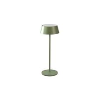 Konstsmide Menton 7839-630 - Lámpara de mesa LED (11 x 30 x 11 cm), color verde y gris